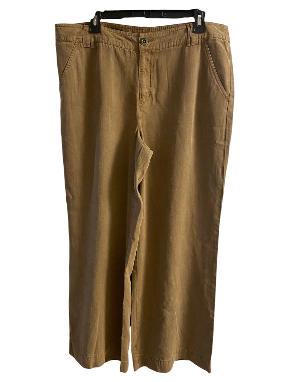 Sundance Classic Tan Camel Wide Leg Trouser Pants Lightweight lyocell sz16 NWOT